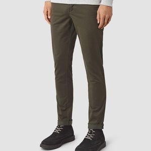 AllSaints Stove Lumen Chino Pewter Brown Pants Size 30